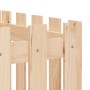 Arriate elevado jardín con valla madera maciza pino 200x50x50cm de vidaXL, Maceteros y jardineras - Ref: Foro24-832507, Preci...