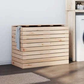 Cesto para la ropa sucia madera maciza de pino 88,5x44x66 cm de vidaXL, Cestas para ropa - Ref: Foro24-832319, Precio: 99,26 ...