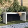 Banco de jardín extensible madera pino blanco 212,5x40,5x45 cm de vidaXL, Bancos de jardín - Ref: Foro24-832526, Precio: 113,...