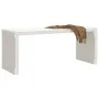 Banco de jardín extensible madera pino blanco 212,5x40,5x45 cm de vidaXL, Bancos de jardín - Ref: Foro24-832526, Precio: 113,...
