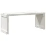 Banco de jardín extensible madera pino blanco 212,5x40,5x45 cm de vidaXL, Bancos de jardín - Ref: Foro24-832526, Precio: 113,...