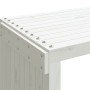 Banco de jardín extensible madera pino blanco 212,5x40,5x45 cm de vidaXL, Bancos de jardín - Ref: Foro24-832526, Precio: 118,...