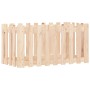 Arriate elevado jardín con valla madera maciza pino 100x50x50cm de vidaXL, Maceteros y jardineras - Ref: Foro24-832477, Preci...