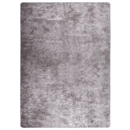 Alfombra lavable antideslizante gris 120x170 cm de vidaXL, Alfombras - Ref: Foro24-373992, Precio: 39,77 €, Descuento: %
