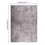 Alfombra lavable antideslizante gris 120x170 cm de vidaXL, Alfombras - Ref: Foro24-373992, Precio: 39,00 €, Descuento: %