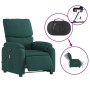 Sillón reclinable de masaje eléctrico tela verde oscuro en Sillones | Comprar online en Foru.es