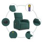 Sillón reclinable de masaje eléctrico tela verde oscuro en Sillones | Comprar online en Foru.es