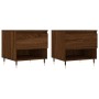 Mesas de centro 2 uds madera ingeniería roble marrón 50x46x50cm de vidaXL, Mesas de centro - Ref: Foro24-830907, Precio: 63,6...