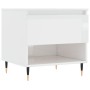 Mesa de centro madera de ingeniería blanco brillo 50x46x50 cm de vidaXL, Mesas de centro - Ref: Foro24-830896, Precio: 43,98 ...