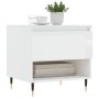 Mesa de centro madera de ingeniería blanco brillo 50x46x50 cm de vidaXL, Mesas de centro - Ref: Foro24-830896, Precio: 43,98 ...