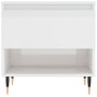 Mesa de centro madera de ingeniería blanco brillo 50x46x50 cm de vidaXL, Mesas de centro - Ref: Foro24-830896, Precio: 43,98 ...