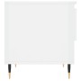 Mesa de centro madera de ingeniería blanco brillo 50x46x50 cm de vidaXL, Mesas de centro - Ref: Foro24-830896, Precio: 43,98 ...