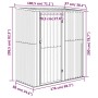 Cobertizo jardín acero galvanizado antracita 180,5x97x209,5 cm de vidaXL, Cobertizos - Ref: Foro24-150905, Precio: 218,14 €, ...