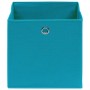 Cajas de almacenaje 4 uds tela azul celeste 32x32x32 cm de vidaXL, Cestas para almacenaje - Ref: Foro24-288373, Precio: 25,36...