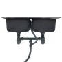 Fregadero de doble seno con colador y sifón de acero inoxidable de vidaXL, Fregaderos - Ref: Foro24-145074, Precio: 143,51 €,...