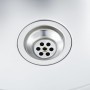 Fregadero de doble seno con colador y sifón de acero inoxidable de vidaXL, Fregaderos - Ref: Foro24-145074, Precio: 143,51 €,...