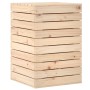 Cesto para la ropa sucia madera maciza de pino 44x44x66 cm de vidaXL, Cestas para ropa - Ref: Foro24-832317, Precio: 85,93 €,...