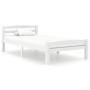 Estructura de cama de madera maciza de pino blanca 100x200 cm de vidaXL, Camas y somieres - Ref: Foro24-322069, Precio: 145,7...