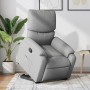 Sillón reclinable elevable de tela gris claro en Sillones | Comprar online en Foru.es