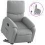 Sillón reclinable elevable de tela gris claro en Sillones | Comprar online en Foru.es