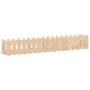 Arriate elevado jardín con valla madera maciza pino 200x30x30cm de vidaXL, Maceteros y jardineras - Ref: Foro24-832502, Preci...