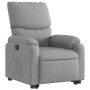 Sillón reclinable elevable de tela gris claro en Sillones | Comprar online en Foru.es