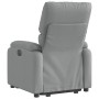 Sillón reclinable elevable de tela gris claro en Sillones | Comprar online en Foru.es