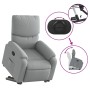 Sillón reclinable elevable de tela gris claro en Sillones | Comprar online en Foru.es