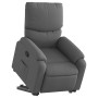 Sillón reclinable elevable de tela gris oscuro en Sillones | Comprar online en Foru.es