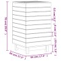 Cesto para la ropa sucia madera maciza pino blanco 44x44x76 cm de vidaXL, Cestas para ropa - Ref: Foro24-832322, Precio: 80,4...