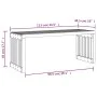 Banco jardín extensible madera maciza Douglas 212,5x40,5x45 cm de vidaXL, Bancos de jardín - Ref: Foro24-832528, Precio: 108,...