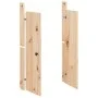 Puertas para cocina de exterior madera maciza de pino 50x9x82cm de vidaXL, Puertas de armarios - Ref: Foro24-832357, Precio: ...