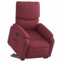 Sillón reclinable elevable tela rojo tinto en Sillones | Comprar online en Foru.es