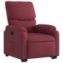 Sillón reclinable elevable tela rojo tinto en Sillones | Comprar online en Foru.es