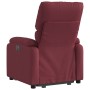 Sillón reclinable elevable tela rojo tinto en Sillones | Comprar online en Foru.es