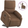 Sillón reclinable elevable de tela marrón en Sillones | Comprar online en Foru.es