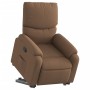 Sillón reclinable elevable de tela marrón en Sillones | Comprar online en Foru.es