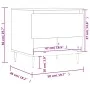 Mesa de centro madera de ingeniería roble ahumado 50x46x50 cm de vidaXL, Mesas de centro - Ref: Foro24-830902, Precio: 36,19 ...