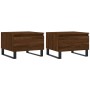 Mesas de centro 2 uds madera ingeniería roble marrón 50x46x35cm de vidaXL, Mesas de centro - Ref: Foro24-830891, Precio: 66,1...