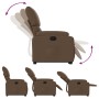 Sillón reclinable elevable de tela marrón en Sillones | Comprar online en Foru.es