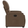 Sillón reclinable elevable de tela marrón en Sillones | Comprar online en Foru.es