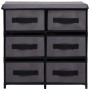 Armario de almacenaje con 6 cajones acero gris 55x29x55 cm de vidaXL, Taquillas y armarios de almacenamiento - Ref: Foro24-28...