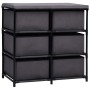 Armario de almacenaje con 6 cajones acero gris 55x29x55 cm de vidaXL, Taquillas y armarios de almacenamiento - Ref: Foro24-28...
