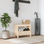 Banco de recibidor madera maciza de pino 60x28x45 cm de vidaXL, Bancos para recibidores y almacenamiento - Ref: Foro24-837385...