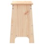 Banco de recibidor madera maciza de pino 60x28x45 cm de vidaXL, Bancos para recibidores y almacenamiento - Ref: Foro24-837385...