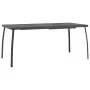 Juego de comedor de jardín 7 pzas malla metálica gris antracita de vidaXL, Conjuntos de jardín - Ref: Foro24-3211822, Precio:...