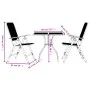 Juego de comedor de jardín 3 pzas malla metálica gris antracita de vidaXL, Conjuntos de jardín - Ref: Foro24-3211817, Precio:...