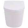 Inodoro de montaje en pared de cerámica blanco de vidaXL, Baños - Ref: Foro24-244270, Precio: 140,35 €, Descuento: %