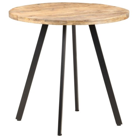 Mesa de comedor de madera de mango rugosa 80 cm en Mesas de comedor | Comprar online en Foru.es
