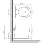 Inodoro de montaje en pared de cerámica blanco de vidaXL, Baños - Ref: Foro24-244270, Precio: 140,35 €, Descuento: %